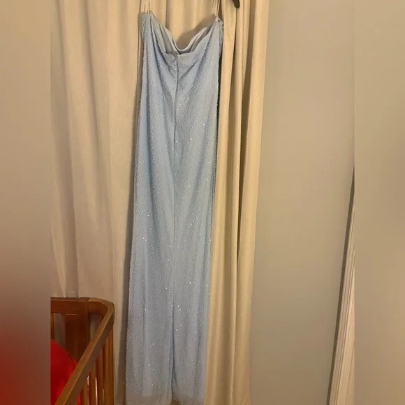 Windsor Light Blue Beaded Gown - Picture 4 of 7